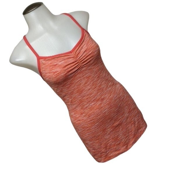 Lucy Cami Tank Top  Women X-Small Activewear Fitted Stretch Coral XS - Picture 8 of 8